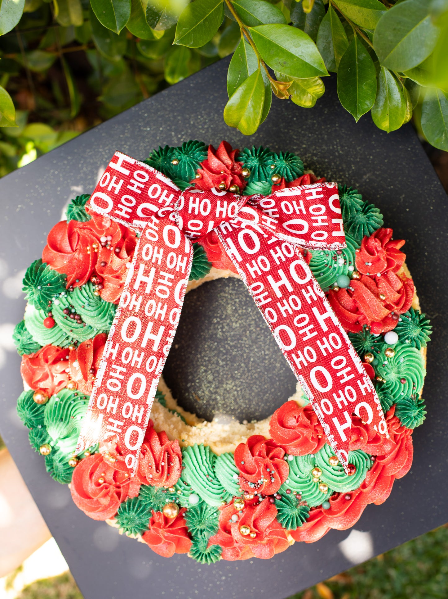 Christmas Wreath Cake